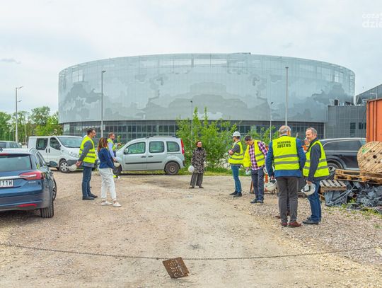 Wizytacja na budowie Radomskiego Centrum Sportu (zdjęcia)