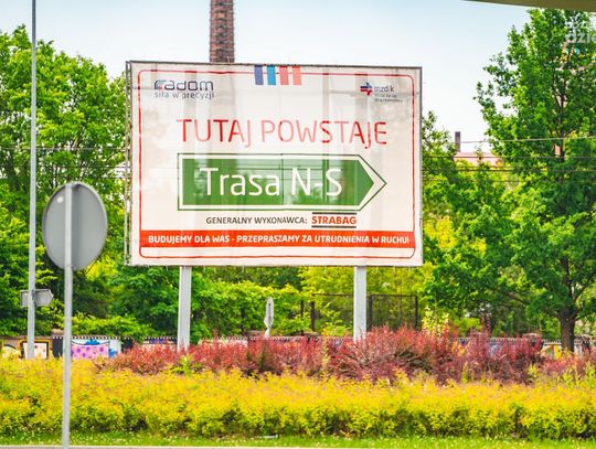 Postępy pracy przy kolejnym odcinku trasy N-S (zdjęcia)