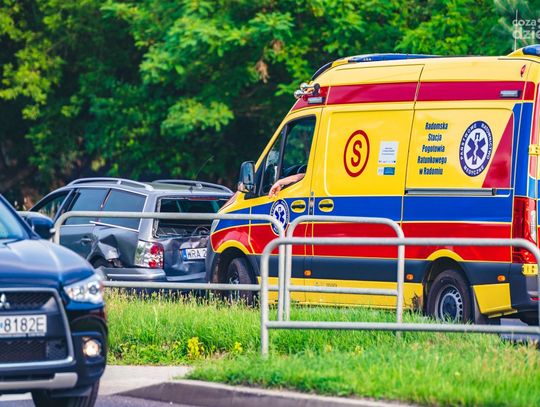 Wypadek na ul. Maratońskiej (zdjęcia)