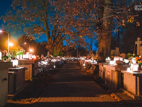 Nocny spacer po cmentarzach (zdjęcia)