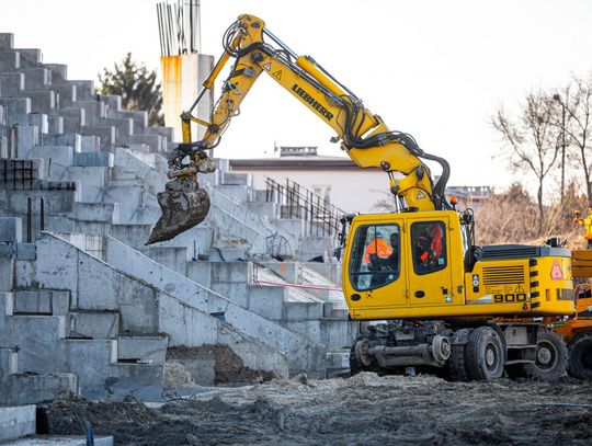 Postępy w budowie stadionu Radomiaka (zdjęcia)