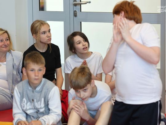 Trening Czarnych Radom z uczniami (zdjęcia)