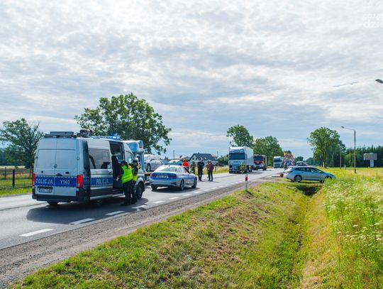 Wypadek na DK12 w Lasowicach (zdjęcia)