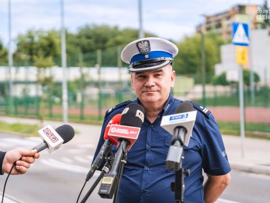 Briefing prasowy dot. działań "Bezpieczna droga do szkoły" (zdjęcia)