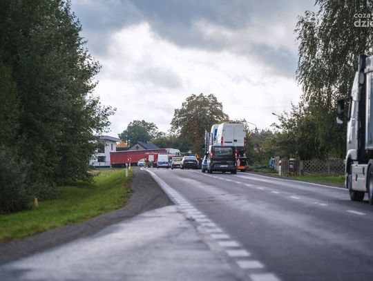 Wypadek w Modrzejowicach (zdjęcia)