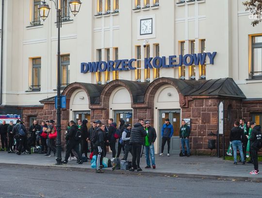 Kibice Radomiaka wyjechali na mecz do Poznania (zdjęcia)