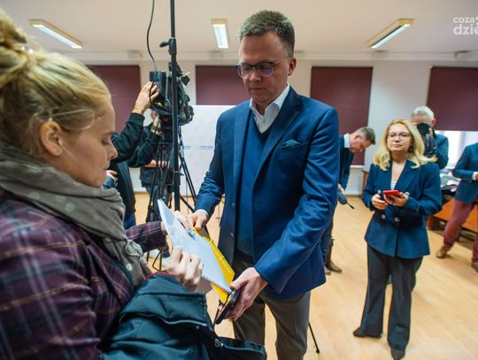 Polska 2050 Szymona Hołowni - konferencja prasowa (zdjęcia)