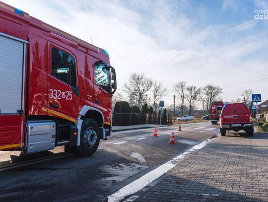 Pożar budynku w Gutowie (zdjęcia)