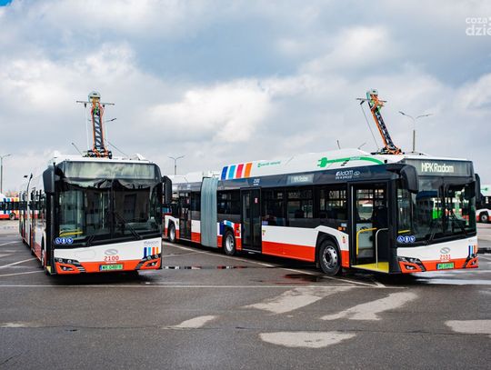 MPK - odbiór pierwszych w Radomiu przegubowych autobusów elektrycznych (zdjęcia)