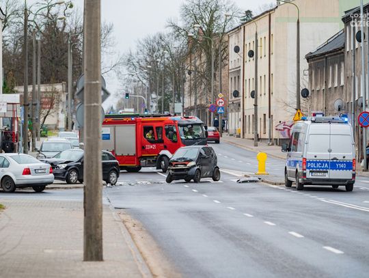 Wypadek na ul. Limanowskiego (zdjęcia)