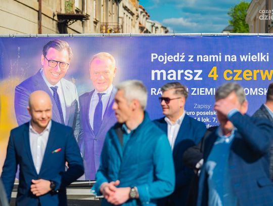 Konrad Frysztak zachęca do udziału w wielkim marszu (zdjęcia)