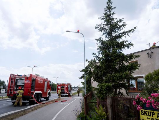 Pożar w domu przy ul. Wojska Polskiego (zdjęcia)