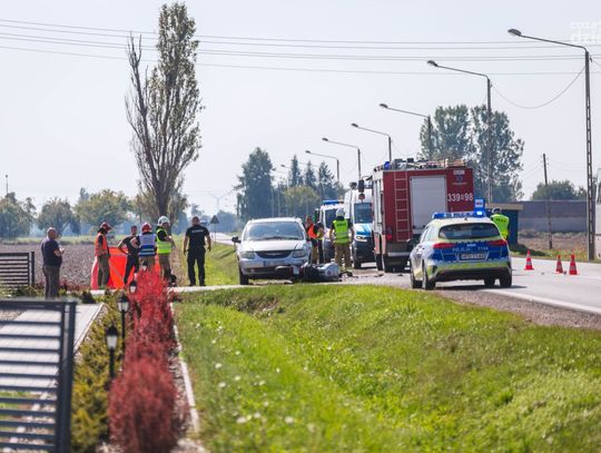 Śmiertelny wypadek w Modrzejowicach (zdjęcia)