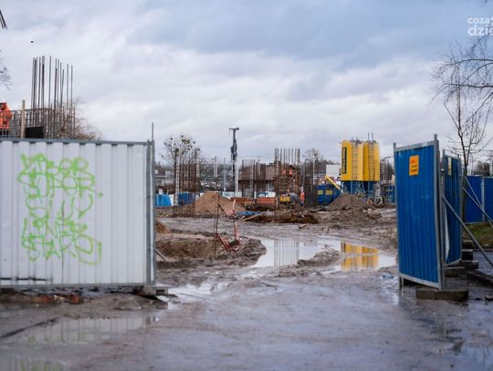 Postępy prac przy budowie wiaduktu (zdjęcia)