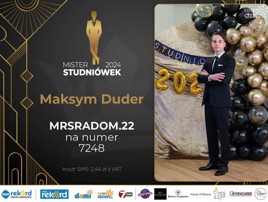 Mister Studniówek 2024 - sylwetki kandydatów