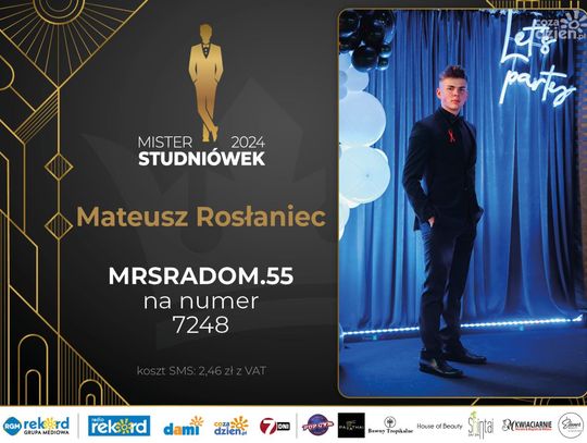 Mister Studniówek 2024 - sylwetki kandydatów