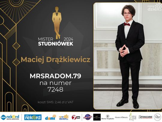 Mister Studniówek 2024 - sylwetki kandydatów