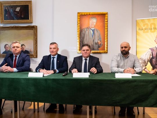 Konferencja dot. przekazania do zbiorów Muzeum obrazu Jacka Malczewskiego - "Portret Wacława Koniuszki" (zdjęcia)