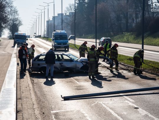 Wypadek na ul. Grzecznarowskiego (zdjęcia)