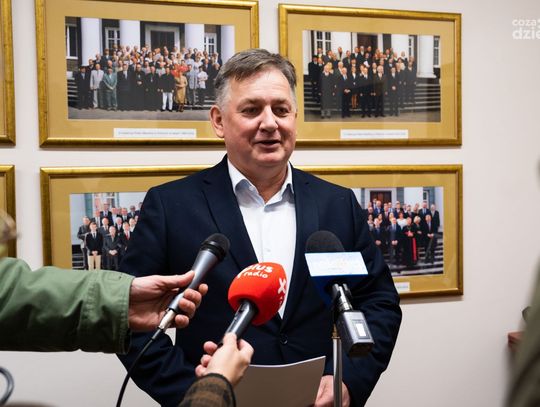 Konferencja prasowa Przewodniczącego Rady Miejskiej w Radomiu Dariusza Wójcika (zdjęcia)