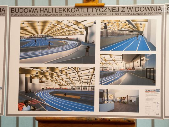 Konferencja poświęcona planom budowy hali lekkoatletycznej w Radomiu (zdjęcia)