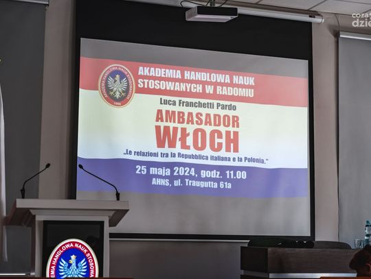 Ambasador Włoch w AHNS (zdjęcia)