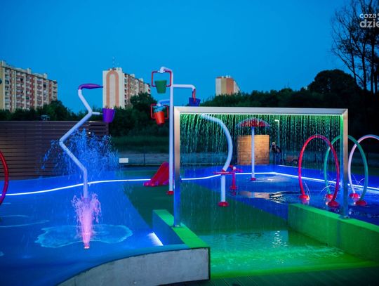 Próba wodnego placu zabaw na Borkach (zdjęcia)