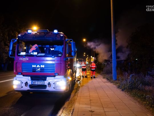 Pożar pustostanu przy ul. Kieleckiej (zdjęcia)