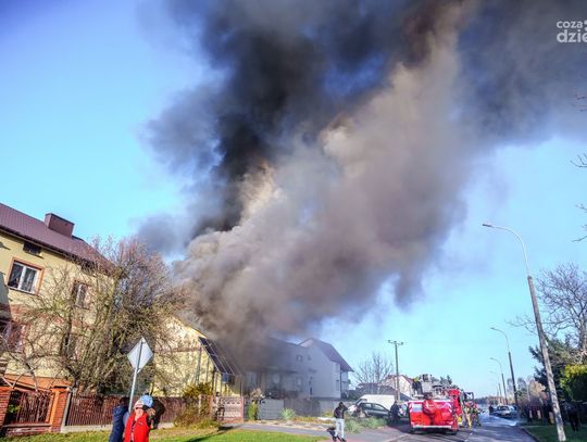 Ogromny pożar w Szydłowcu (zdjęcia) 