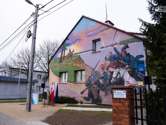 Odsłonięcie muralu patriotycznego w Jastrzębi (zdjęcia)