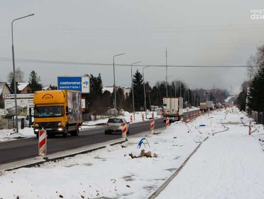 Postęp prac przebudowy ulicy Wolanowskiej (zdjęcia)