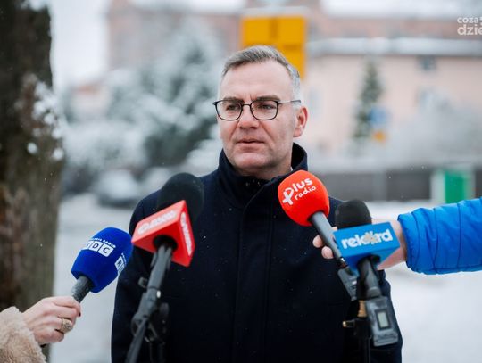 Konferencja prasowa - przebudowa ul. Idalińskiej (zdjęcia)