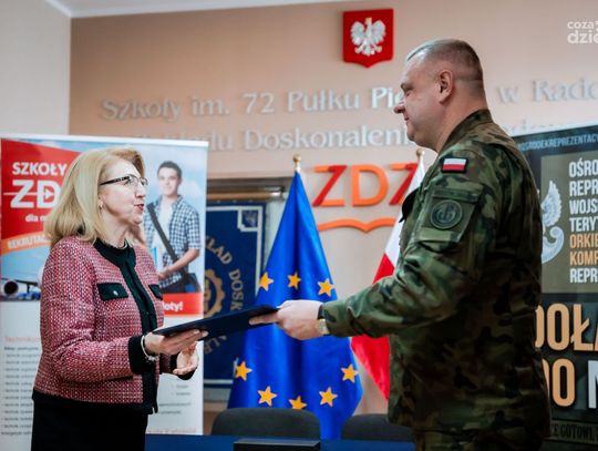 Podpisanie porozumienia ZDZ i WOT (zdjęcia)