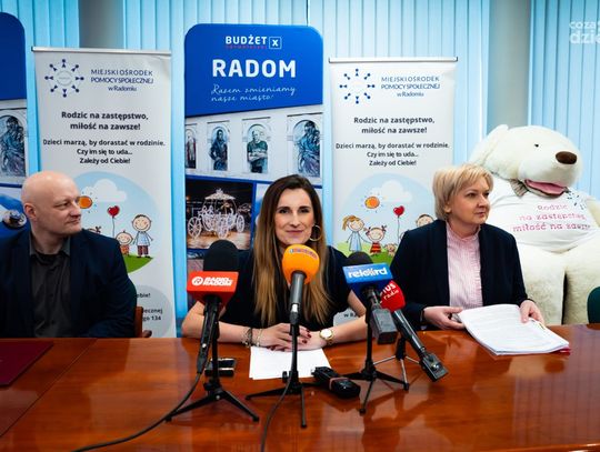 Konferencja prasowa dot. realizacji projektów z Budżetu Obywatelskiego przez Miejski Ośrodek Pomocy Społecznej (zdjęcia)