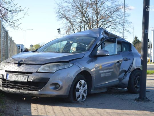 Wypadek na skrzyżowaniu Maratońskiej i Dębowej