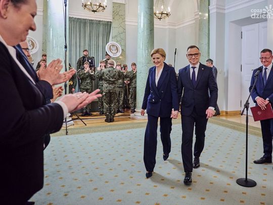 Orkiestra Reprezentacyjna Wojsk Obrony Terytorialnej zagrała dla darczyńców w Pałacu Prezydenckim