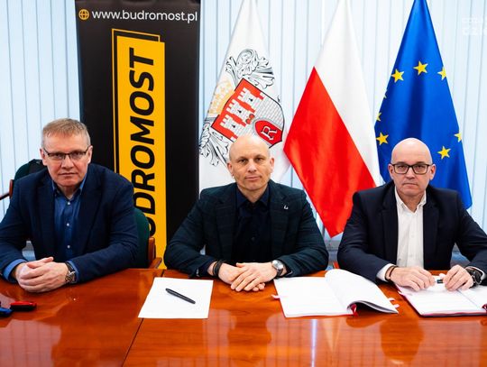 Konferencja prasowa dot. przebudowy ulicy Idalińskiej (zdjęcia)