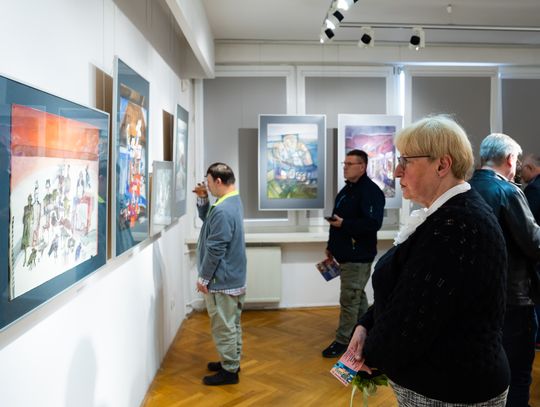 Wernisaż wystawy "Gest akwareli" w Łaźni (zdjęcia)