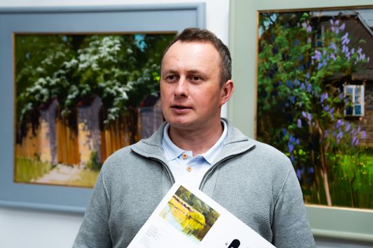 Wernisaż wystawy Jana Wołka "Bez tytułu" w Galerii Rogatka (zdjęcia)
