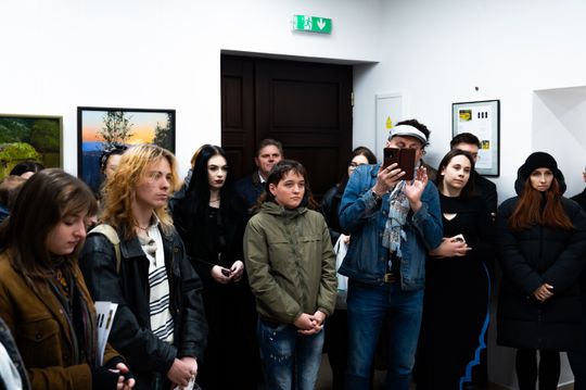 Wernisaż wystawy Jana Wołka "Bez tytułu" w Galerii Rogatka (zdjęcia)