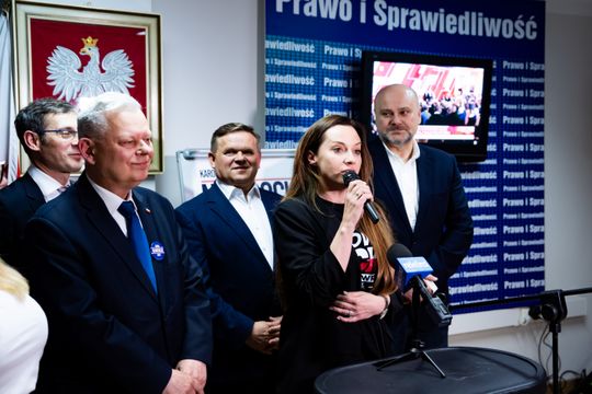Wieczór wyborczy PiS (zdjęcia)