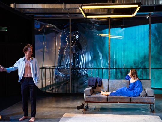 Próba medialna spektaklu "Miejsca Miłosierdzia" w reżyserii Małgorzaty Potockiej (zdjęcia)