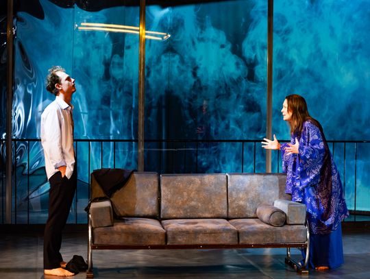 Próba medialna spektaklu "Miejsca Miłosierdzia" w reżyserii Małgorzaty Potockiej (zdjęcia)