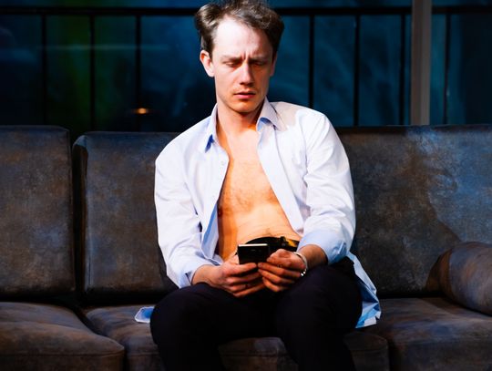 Próba medialna spektaklu "Miejsca Miłosierdzia" w reżyserii Małgorzaty Potockiej (zdjęcia)