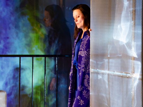 Próba medialna spektaklu "Miejsca Miłosierdzia" w reżyserii Małgorzaty Potockiej (zdjęcia)