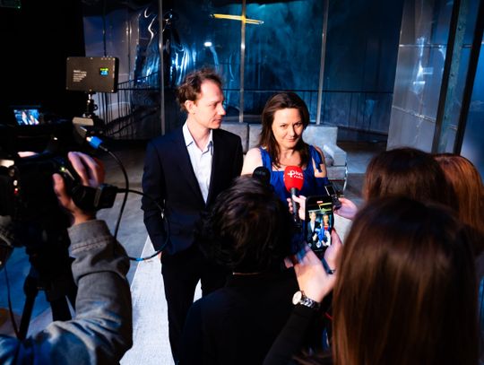 Próba medialna spektaklu "Miejsca Miłosierdzia" w reżyserii Małgorzaty Potockiej (zdjęcia)