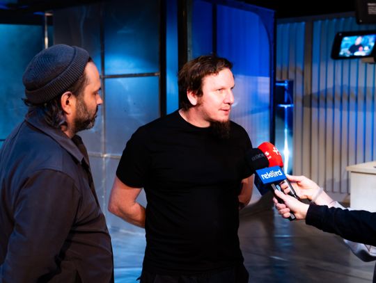 Próba medialna spektaklu "Miejsca Miłosierdzia" w reżyserii Małgorzaty Potockiej (zdjęcia)