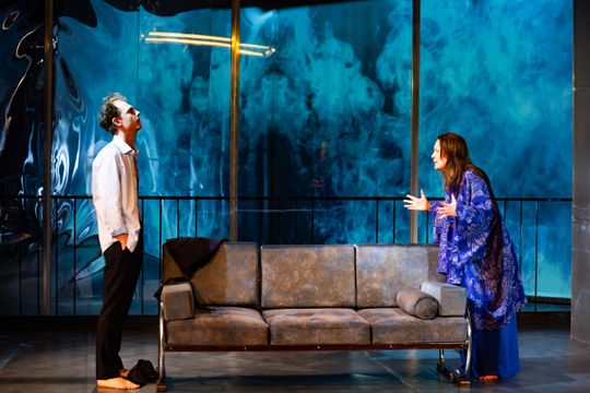 Próba medialna spektaklu "Miejsca Miłosierdzia" w reżyserii Małgorzaty Potockiej (zdjęcia)