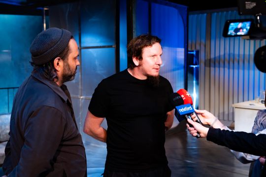 Próba medialna spektaklu "Miejsca Miłosierdzia" w reżyserii Małgorzaty Potockiej (zdjęcia)