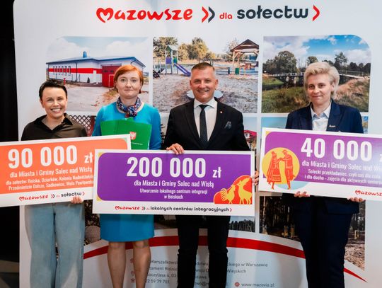 Popisanie umów w ramach programu Mazowsze dla Sołectw (zdjęcia)